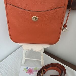 Coach Chaise Crossbody/Shoulder Bag Color: Sun Orange